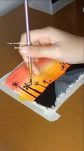 Simple Sunset Painting Tutorial Using
