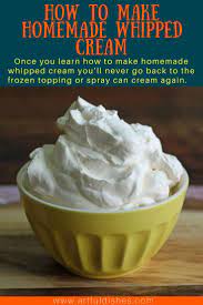 How To Make Homemade Whipped Cream Recipe Homemade Whipped Cream Whipped Cream Homemade Whipped Cream Recipe