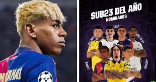 Yamal, Pedri, Bellingham et 4 autres nommés pour le trophée du Meilleur  joueur U23 de la saison en Liga