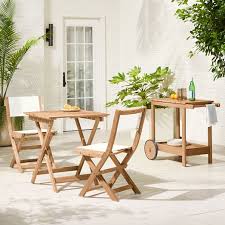 Portside Outdoor Folding Bistro Table In 2020 Bistro Table Outdoor Bistro Table Dining Set