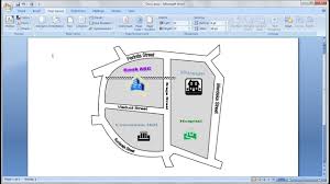 Belajar Microsoft Word 2007 Cara Mudah Membuat Peta Anda Sendiri Dengan Google Maps Di Word Youtube