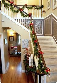 There S No Place Like Home For The Holidays Centsational Style Christmas Staircase Christmas Banister Christmas Garland