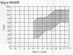 Detailed Fitnessgram Healthy Fitness Zone Chart Boys 2019