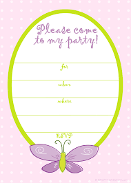 Birthday Invitation Card Template Free Printable Butterfly Party Invitation Template Birthday Party Invitations Free Birthday Party Invitations Printable Birthday Invitation Card Template