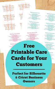 Printable washing instructions card for tshirts template, customizable care instructions card, tshirt packaging, clothing care instructions. Pin On Cutting For Business Blog Resources