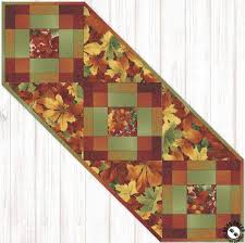 Falling Leaves Autumn Free Table Runner Pattern In 2020 Quilted Table Runners Patterns Fall Table Runner Patterns Table Runner Pattern