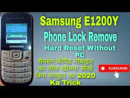 How to flash & remove phone password samsung 1200 without any box only use this tool. Video Samsung E1200y Lock