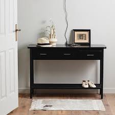 Maybe you would like to learn more about one of these? Black Wicker Console Table Limited Abode