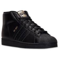 Adidas Black And Gold High Tops Adidas Pro Model Men S Casual Shoes Sneakers All Black Adidas Adidas