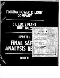 St. Lucie Plant, Unit 2, Updated Final Safety Analysis Report, Volume 13.