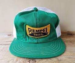 Vtg 80s Rempel Trail Transport Mesh Trucker Snapback Hat Truck Patch Cap Canada Promowearltd Baseballcap Hats Snapback Hats Cap Canada