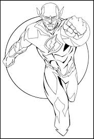 Flash From Justice League Coloring Pages Superhero Coloring Pages Superhero Coloring Cartoon Coloring Pages