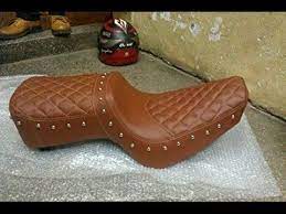 Bullet 350 Making Of Seat Cover Youtube Leather Car Seat Covers Seat Cover Bike Frame