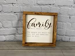 Buy Family Noun Sign Farmhouse Decor Funny Signs Online in India