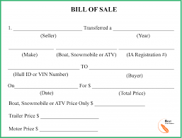 Iowa Bill For Sale Form For Dmv Car Boat Trailer Pdf Word Best Letter Template Bills Cool Lettering Bill Of Sale Template