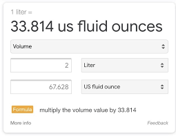 Fluid ounces to milliliters (fl oz to ml) conversion factors for us customary and imperial measurement systems are listed below. How Many Fl Oz Are In 1 Liter Quora
