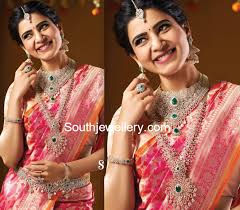 See more ideas about diamond, diamond jewelry necklace, gold jewelry fashion. Samantha Akkineni In Nac Diamond Jewellery Indian Jewellery Designs