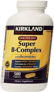 Stand alone vitamins like vitamin c (ascorbic acid ) may range from php 1 to 2 pesos. Amazon Com Kirkland Signature One Per Day Super B Complex With Electrolytes 500 Tablets Health Personal Care