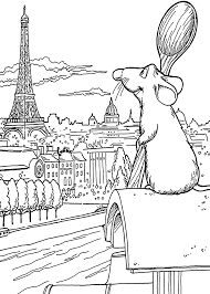 Ratatouille And Paris Coloring Pages For Kids Printable Free Animal Coloring Pages Disney Coloring Pages Coloring Pages