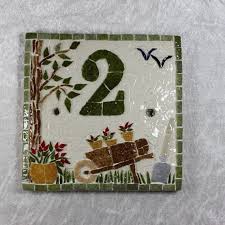 Votre Plaque De Maison En Mosaique Je La Realise Pour Vous Sur Carreau De Faience Choisissez La Couleur Et Le Decor In 2020 Mosaic Mosaic House Handmade Mosaic
