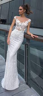 Wedding Dress By Crystal Couture Inessa Fitted Lace Off The Shoulder Illusion Bridal Gown Floral Appliques Vestido De Noiva Vestido De Noiva Longo Vestidos