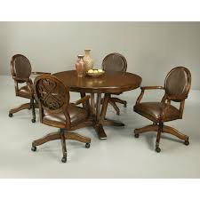 Pair of round back club chairs on casters. Set Of 4 Kitchen Chairs With Casters You Ll Love In 2021 Visualhunt