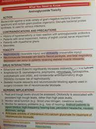 Aminoglycosides Pharmacology Nursing Nursing Study Bachelor Of Science In Nursing