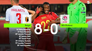 Romelu rondt perfect af in de draai! Sporza On Twitter Experimentele Rode Duivels Laten Zwak Wit Rusland Alle Kleuren Van De Regenboog Zien In De Wk Voorronde Https T Co Fqm76bassx Belwru Https T Co Gmgaruudch