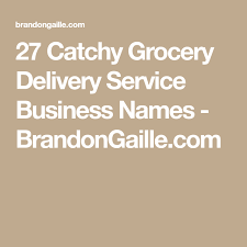 101 Catchy Grocery Delivery Service Business Names Grocery Delivery Service Delivery Groceries Business Names