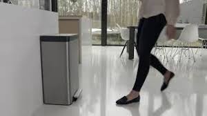 Costco has the eko 47 liter motion sensor trash can for $39!!! Stainless Steel Step Trash Can By Kohler Modern Kitchen Garbage Bin Youtube