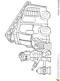 Dessins et coloriages sur les camions et véhicules de chantier à imprimer et à colorier avec ses crayons de couleur. Coloriage Camion De Pompier Page 1