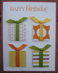 The secret of staying young is to live honestly, eat slowly, and lie about your age. Simple Birthday Card Great Way To Use Up Ribbon Ribbon Cards Cards Handmade Paper Crafts Cards