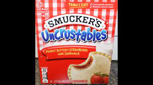 It happens, i have hear. Smuckers Uncrustables Peanut Butter Strawberry Review Youtube