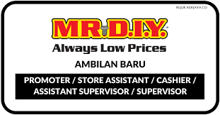Aplikasi kerja kosong kerajaan 2017 memberikan informasi terkini iklan jawatan kosong di sektor kerajaan, badan berkanun dan syarikat berkaitan kerajaan (glc). Mr Diy Promoter Store Assistant Cashier Assistant Supervisor Supervisor Kerja Kosong Kerajaan
