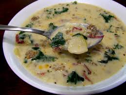 Spicy Sausage Potato And Kale Soup Toscana Recipe Spicy Sausage Vegetarian Dishes