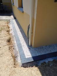 Contour Du Reste De La Maison Pave Granit Terrasse Terrasse Jardin