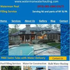 We deliver water for residential and commercial use. Waterman Pool Filling Service Project Photos Reviews Newton Nj Us Houzz