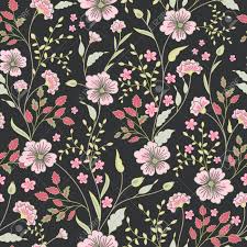 Use these panels in a cottage, farmhouse or traditional design theme. Vector Seamless Cute Little Flower Pattern Spring Summer Background Holidays Mood Gentle Romantic Childish Print Delicate Pink On Dark Gray Backdrop Royalty Free Cliparts Vectors And Stock Illustration Image 60153970