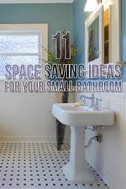 Even in a small space, it's the small bits and pieces, like cotton pads and buds, that can create the most mess. 11 Space Saving Ideas For Your Small Bathroom Budget Dumpster
