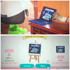 Animal Crossing Acnh Qr Codes On Instagram Among Us Pattern For Your Laptop Or Computer Screen By Faithmurrayyy In 2020 New Animal Crossing Animal Crossing Computer