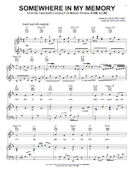 Somewhere In My Memory Sheet Music John Williams Piano Vocal Guitar Right Hand Melody Sheet Music Sheet Music Direct Digital Sheet Music