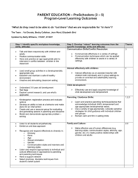I've worked with children for 5+ years. Preschoolers 3 5 Parent Education Program Level Learning Outcomes