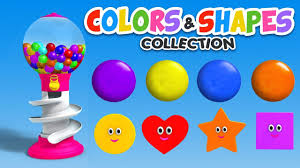 Pin the circle sheets on different walls in the classroom. Colors For Children To Learn With Gumball Machine Shapes And Colors Collection For Children Learning Shapes Learning Colors Shapes For Kids