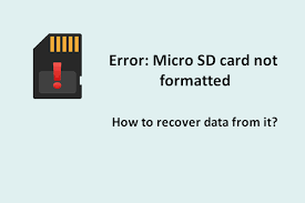 Maybe you would like to learn more about one of these? How To Deal With Micro Sd Card Not Formatted Error Look Here