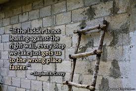 Life's full of tricky snakes and ladders. If The Ladder Is Not Leaning Against The Right Wall Every Step We Take Just Gets Us To The Wrong Place Faster Philosiblog