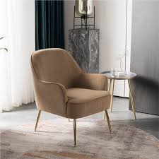 There are benches with high backrests and some that do not have backrests at all. Velvet Upholstered Chair With Adjustable Metal Legs Brown