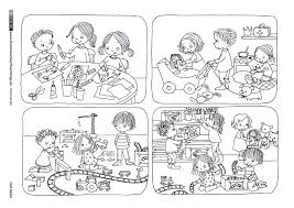 Download Als Pdf Miteinander Spielzimmer Teilen Spielen Aufraumen Kaden Spielzimmer Kindergarten Spiele Ausmalbild