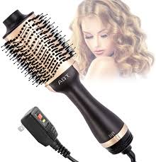 Look for a variable temperature brush. Amazon Com Hot Air Brush 4 In 1 Hair Dryer Brush Volumizer One Step Blow Dryer Suitable For Straight And Curly Hair Ceramic Coating Achieve Salon Styling At Home 1200w Golden Health