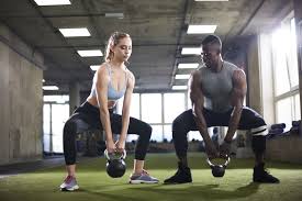 This kettlebell aerobic workout should flow from one side to the other. Single Kettlebell Workout Circuit To Build Total Body Strength