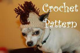 Instant Download Crochet Pattern Mohawk Dog By Poshpoochdesigns In 2021 Dog Beanie Dog Beanie Pattern Crochet Dog